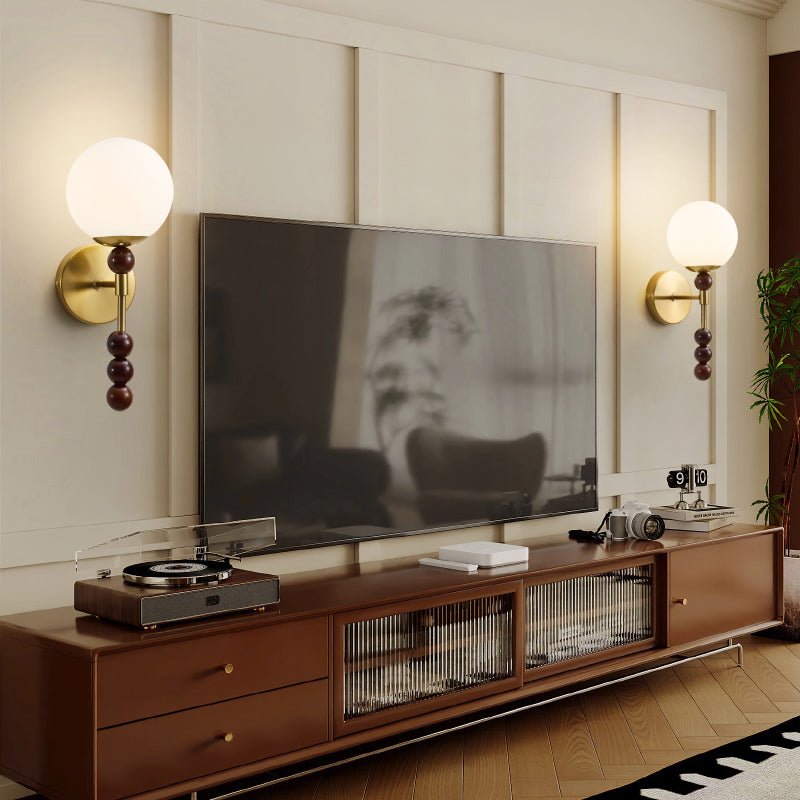 Colette Globe Wall Light, Hardwired Wall Sconce, detail 4