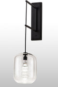 Pastilla 1-Light 30.00" Solar Black LED Wall Sconce front view