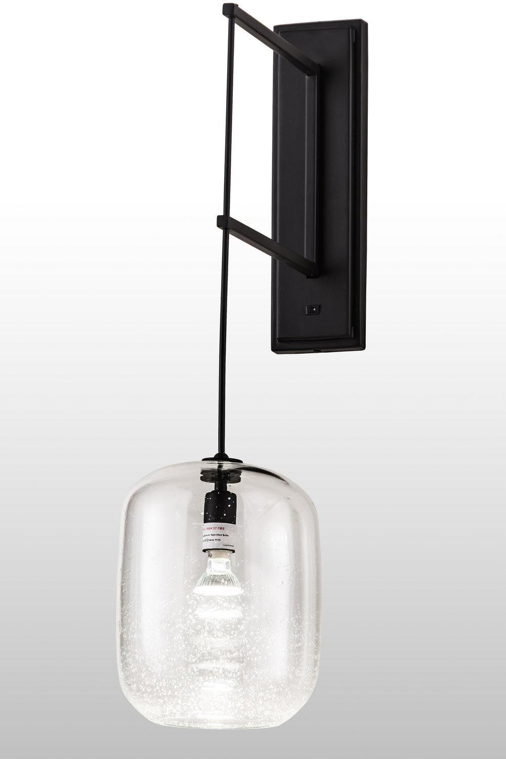 Pastilla 1-Light 30.00" Solar Black LED Wall Sconce front view