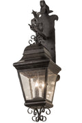 Monaco 3-Light 39.00" Smoke Wall Sconce front view