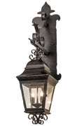 Monaco 2-Light 38.00" Smoke Wall Sconce front view