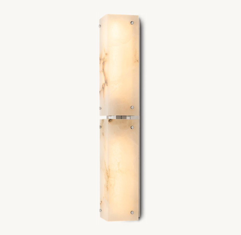 Reynard Alabaster Grand Wall Light, Bathroom Wall Sconce, detail 13