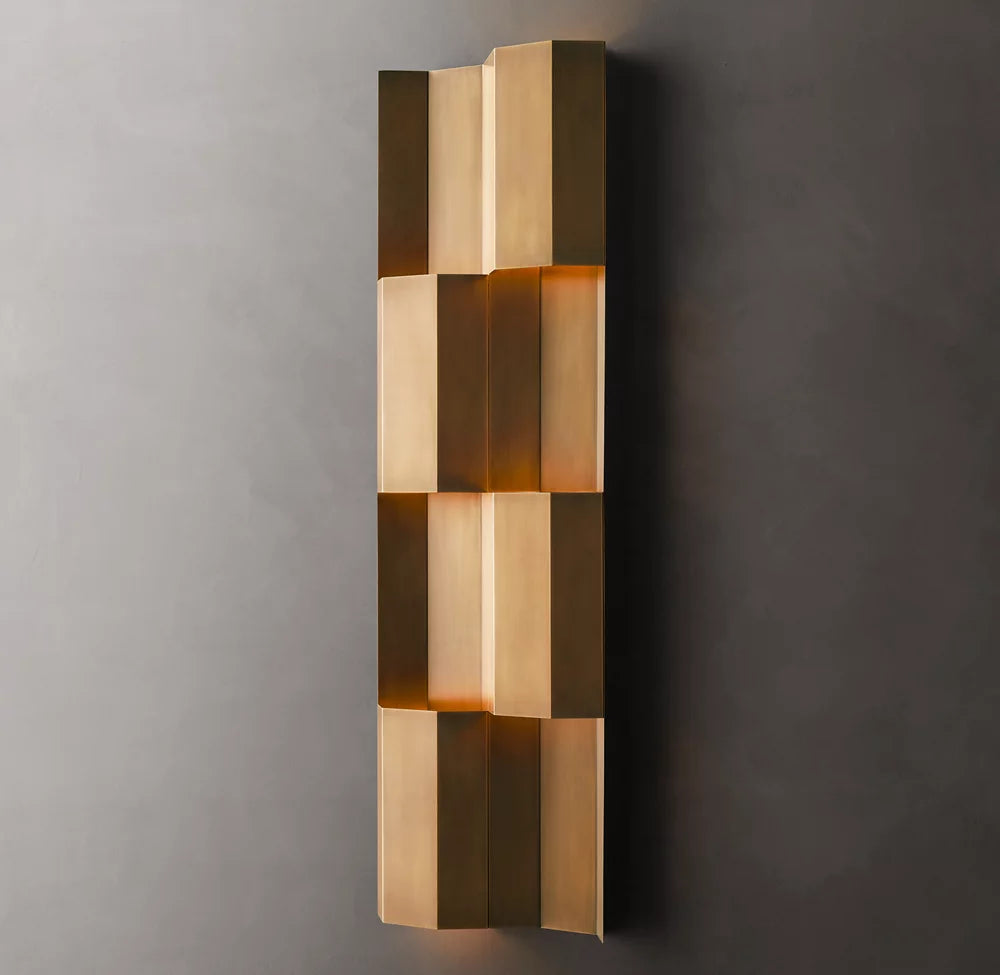 Modernist Grid Wall Light, Bedroom Wall Sconce, detail 2