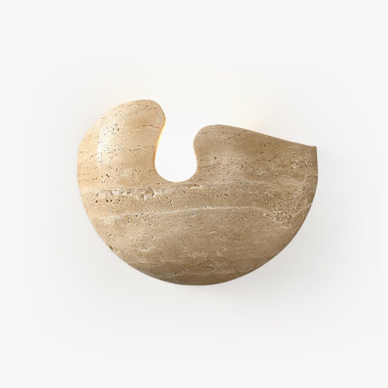 Nesa Stone Wall Light, Hardwired Wall Sconce, Metal, Dia 20cm x H 15cm