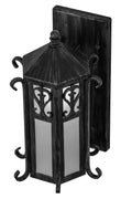 Caprice 1-Light 16.00" Antique Iron Gate Wall Sconce front view