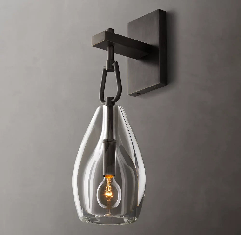 Botanist Flute Wall Light, Bedroom Wall Sconce, detail 9