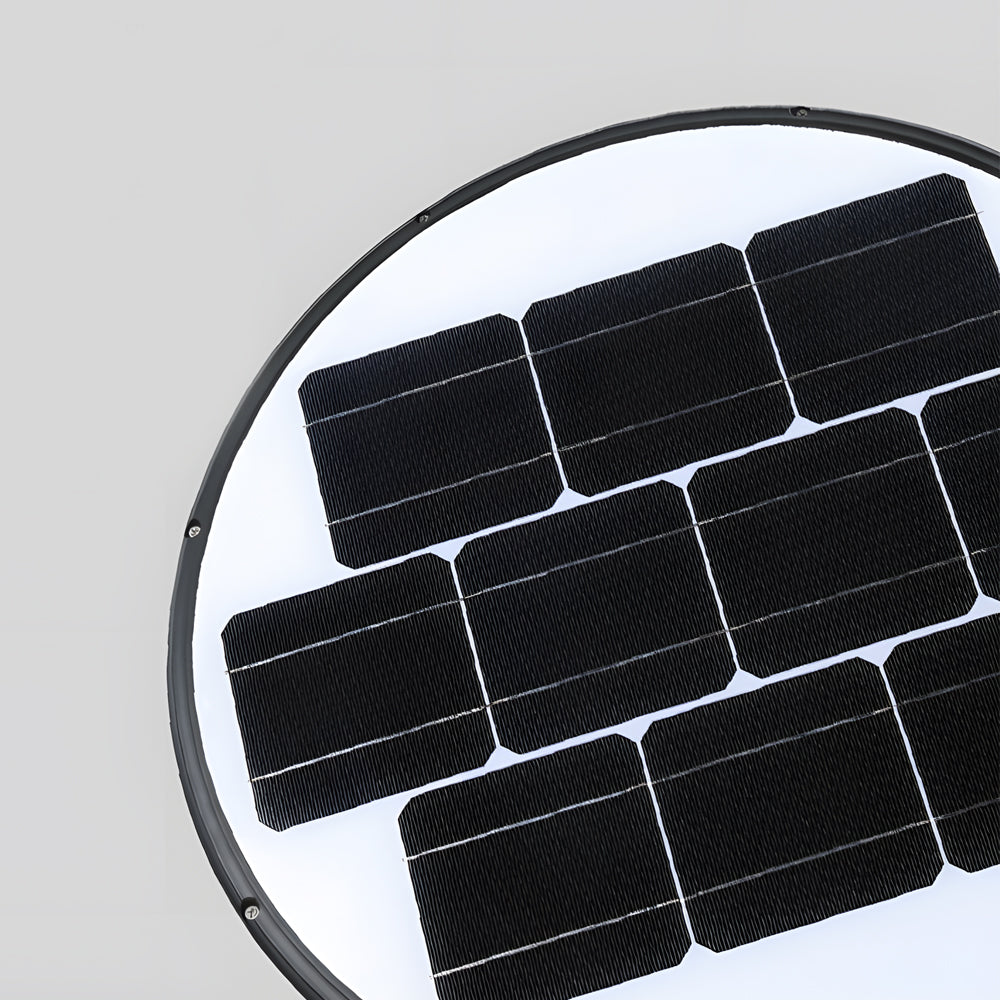 Exterior Black LED Solar Lamp Post Street Light, Outdoor Wall Light, detail 5