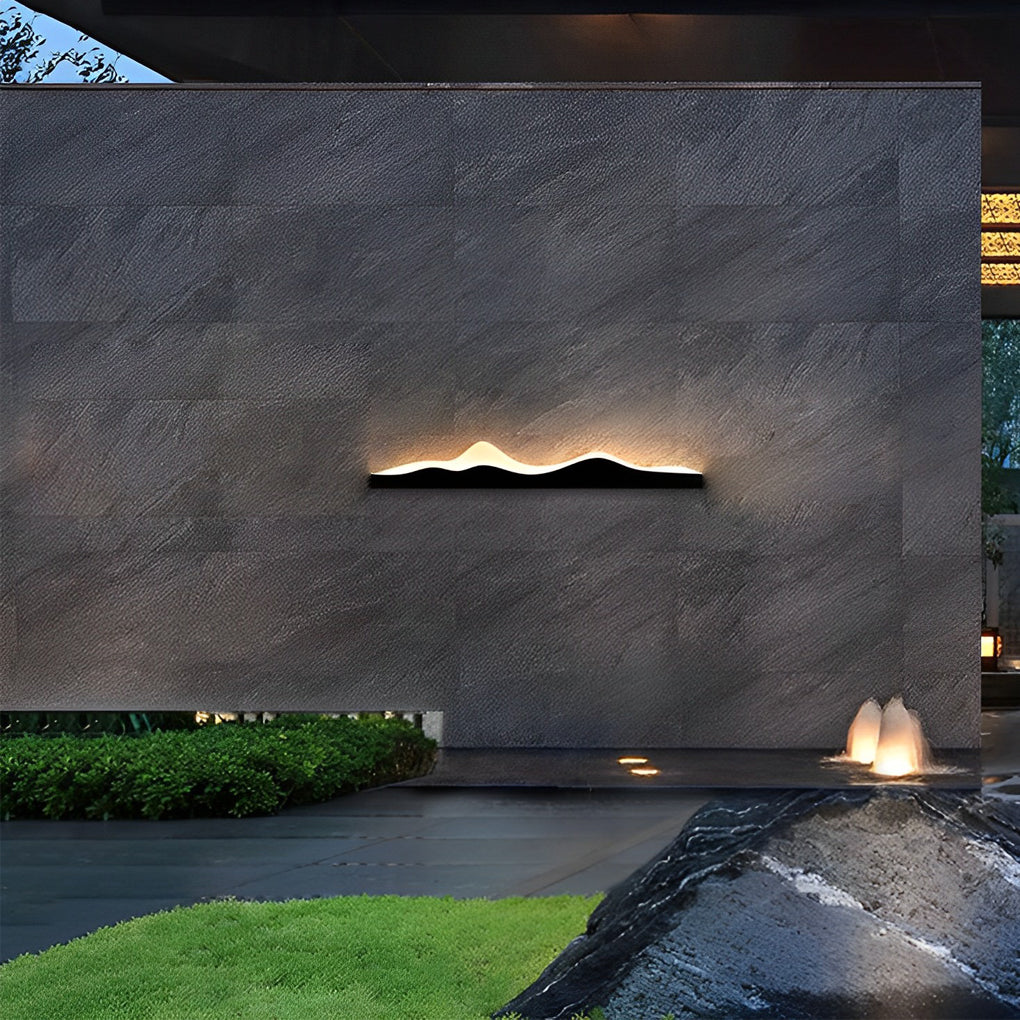 Mountain Scenery Creative Waterproof LED Contemporary Exterior Wall Fixtures, Outdoor Wall Light, detail 5