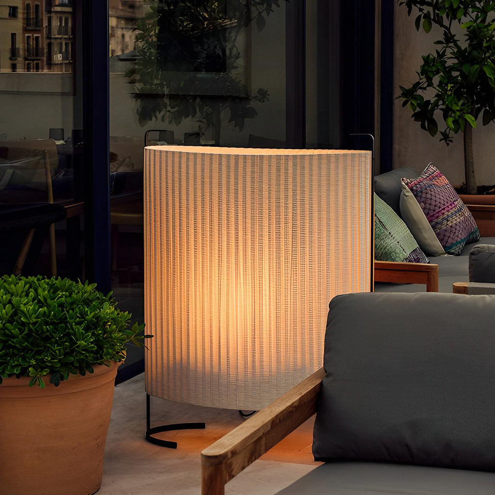 42 inch Contemporary Japanese-Style Fabric Exterior Floor Light, Outdoor Wall Light, detail 6