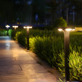 Square Waterproof LED Exterior Black Contemporary Path Lights Post Lighting, Outdoor Wall Light, Die Cast Aluminum, 16"