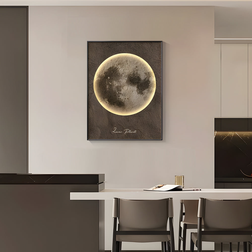 Crystal Moon Electric Meter Box Decorative Painting, Wall Sconce, detail 5
