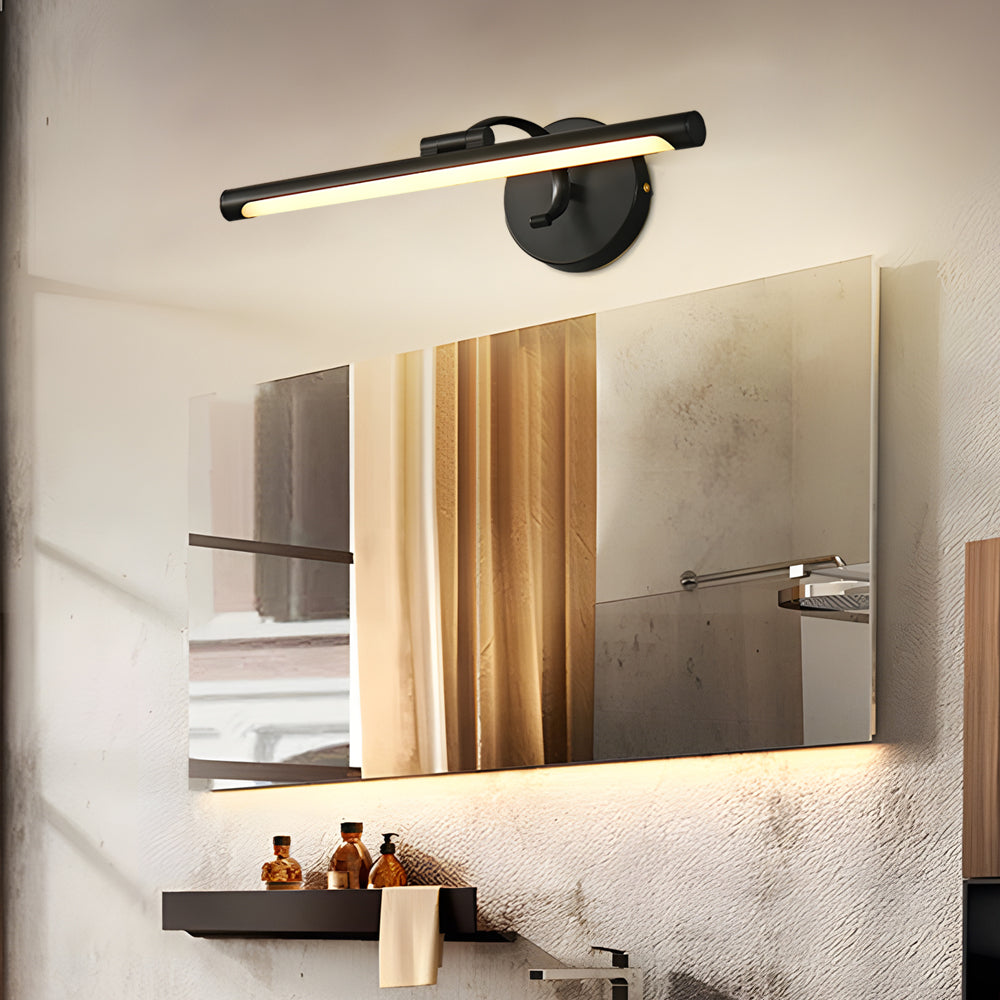 Sleek Rotatable Copper LED Bathroom Vanity Fixture Over Mirror Bath Bar, Bathroom Vanity Light, detail 5