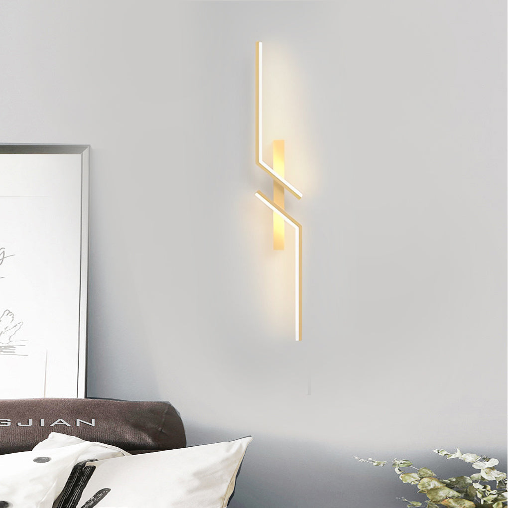 Irregular Symmetrical L Shape Creative LED Clean-Lined Wall Light Sconces Lighting, Bathroom Wall Sconce, detail 2