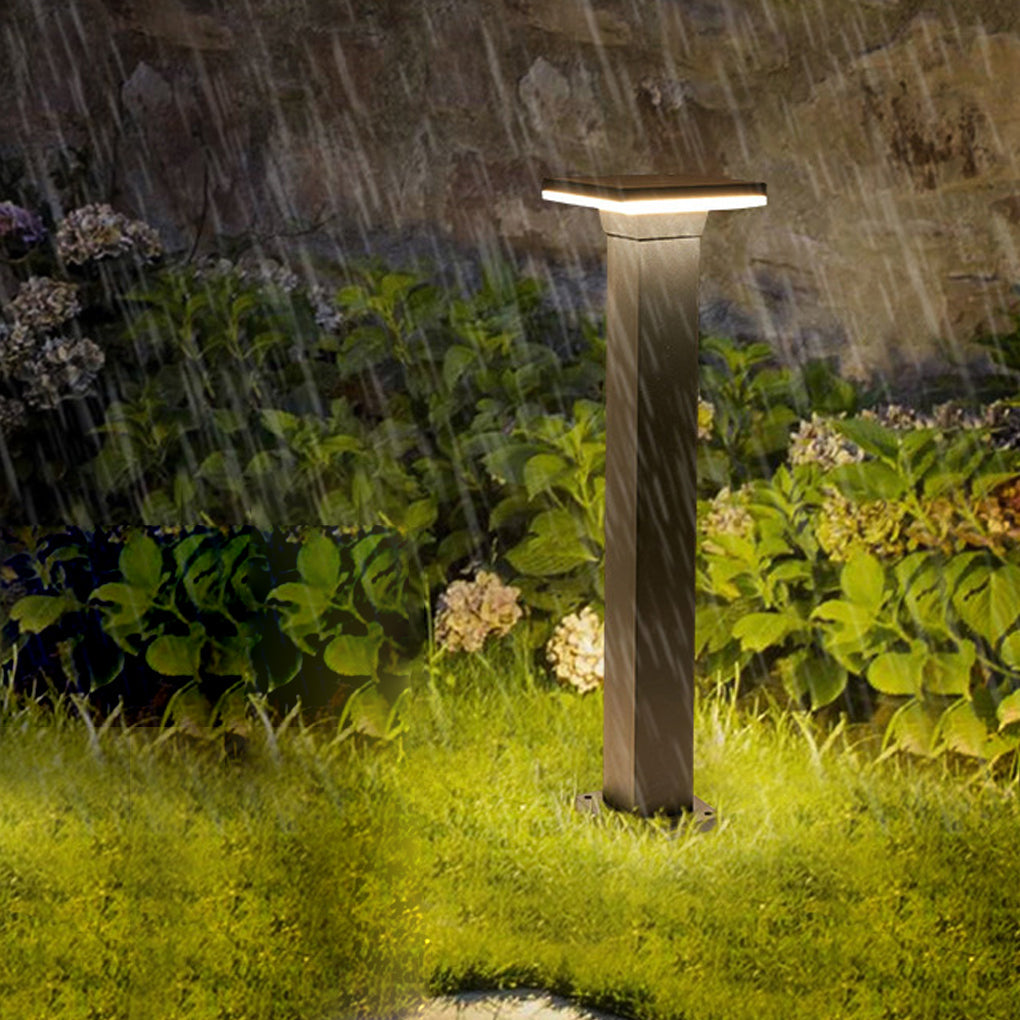 Exterior Clean-Lined Circular Square Waterproof LED Landscape Lighting Lawn Lamps, Outdoor Wall Light, detail 2