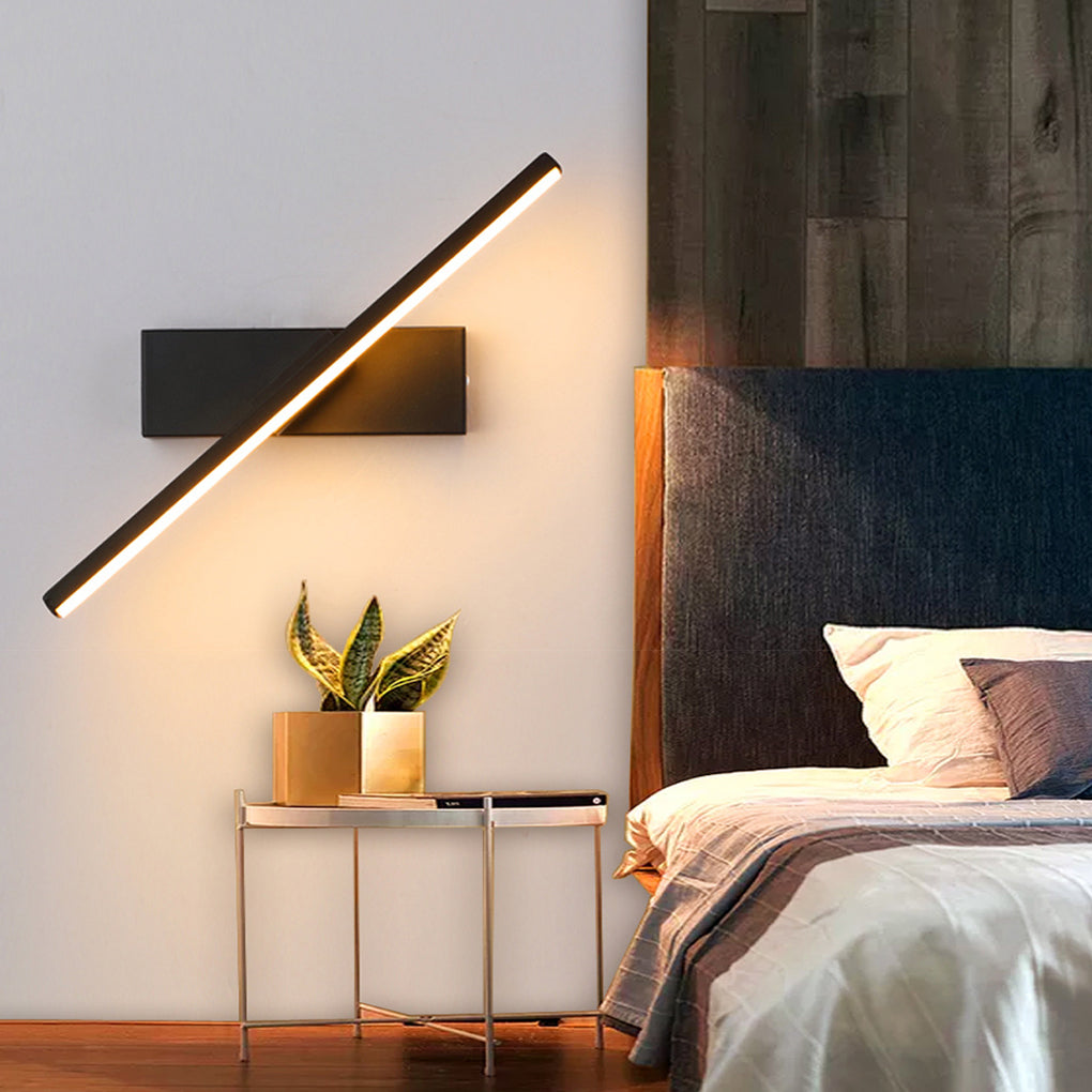 330° Rotatable Creative Strip LED Contemporary Wall Light, Bedroom Wall Sconce, detail 9