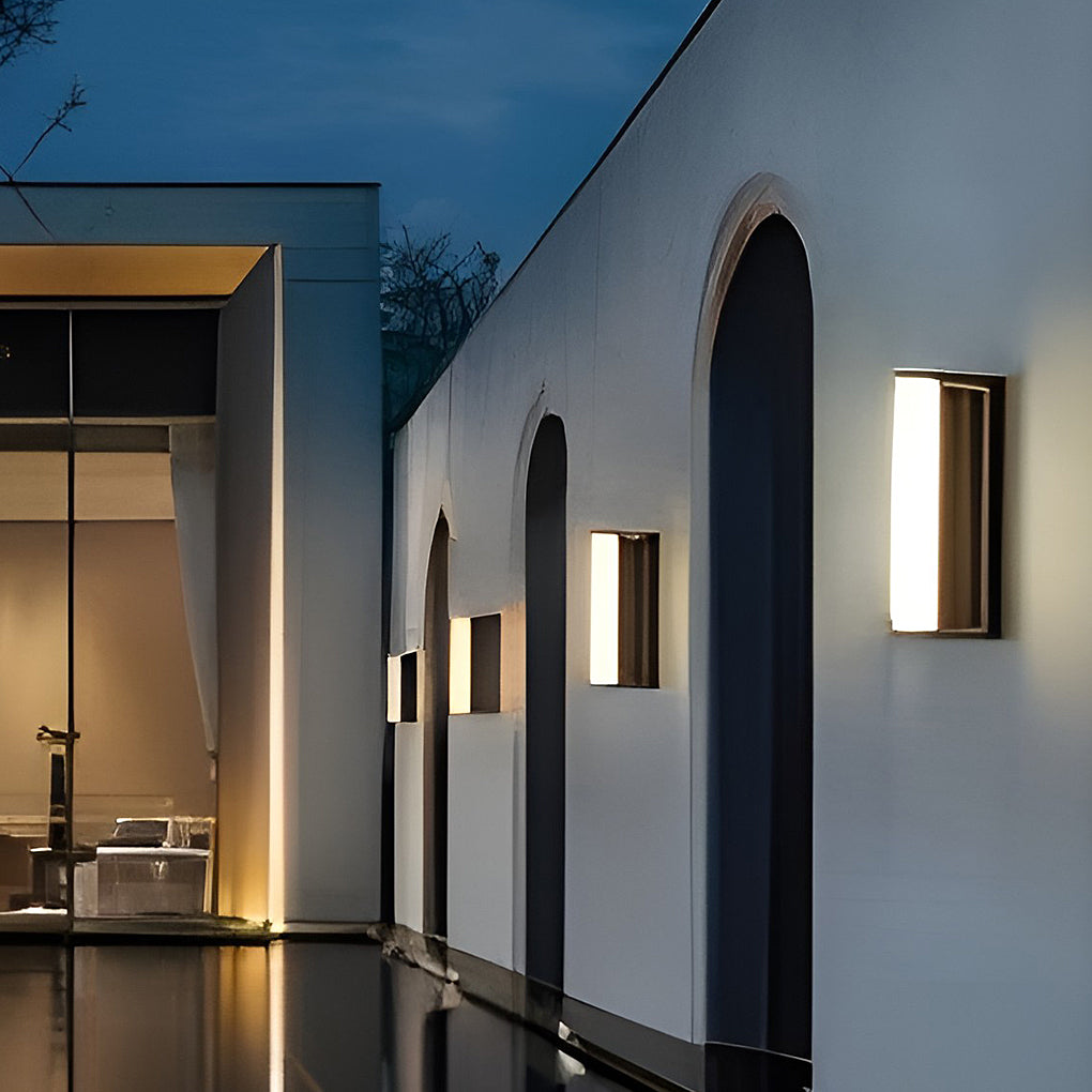 Long Acrylic LED Solar Exterior Wall Light Waterproof Linear Wall Mounted Lighting, Outdoor Wall Light, detail 2