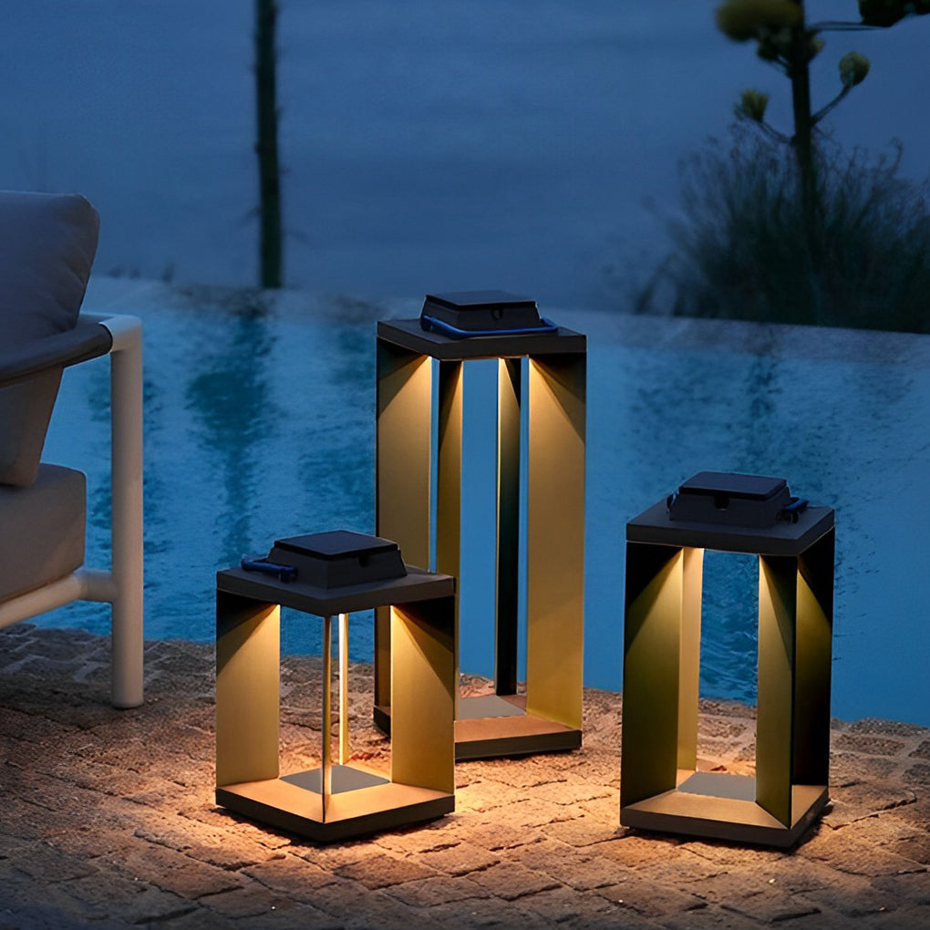 Portable Creative LED Waterproof Black Contemporary Solar Lawn Lamp Exterior Lights, Outdoor Wall Light, detail 7