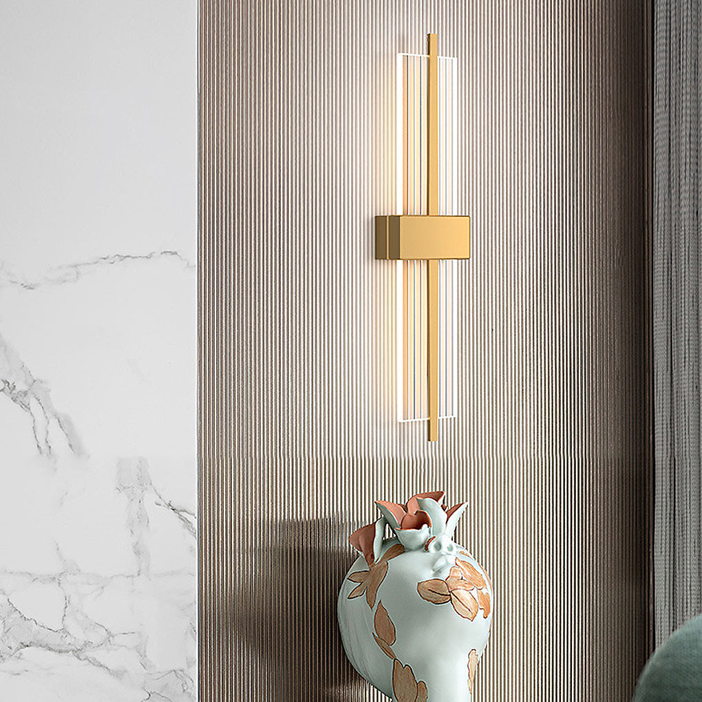 Creative Rectangle Warm Light Postmodern Wall Light Wall Fixtures Lighting, Bedroom Wall Sconce, detail 4
