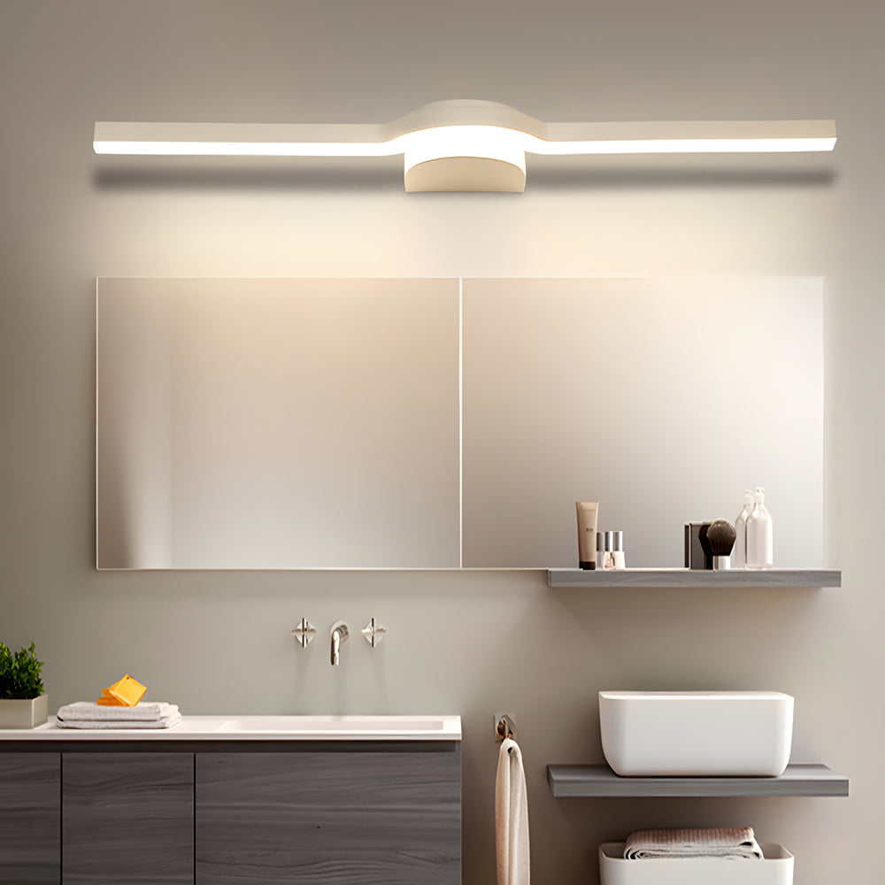 Curved Contemporary LED Bathroom Vanity Fixture in 16''/23''/31'' Length, Bathroom Vanity Light, 15.7"