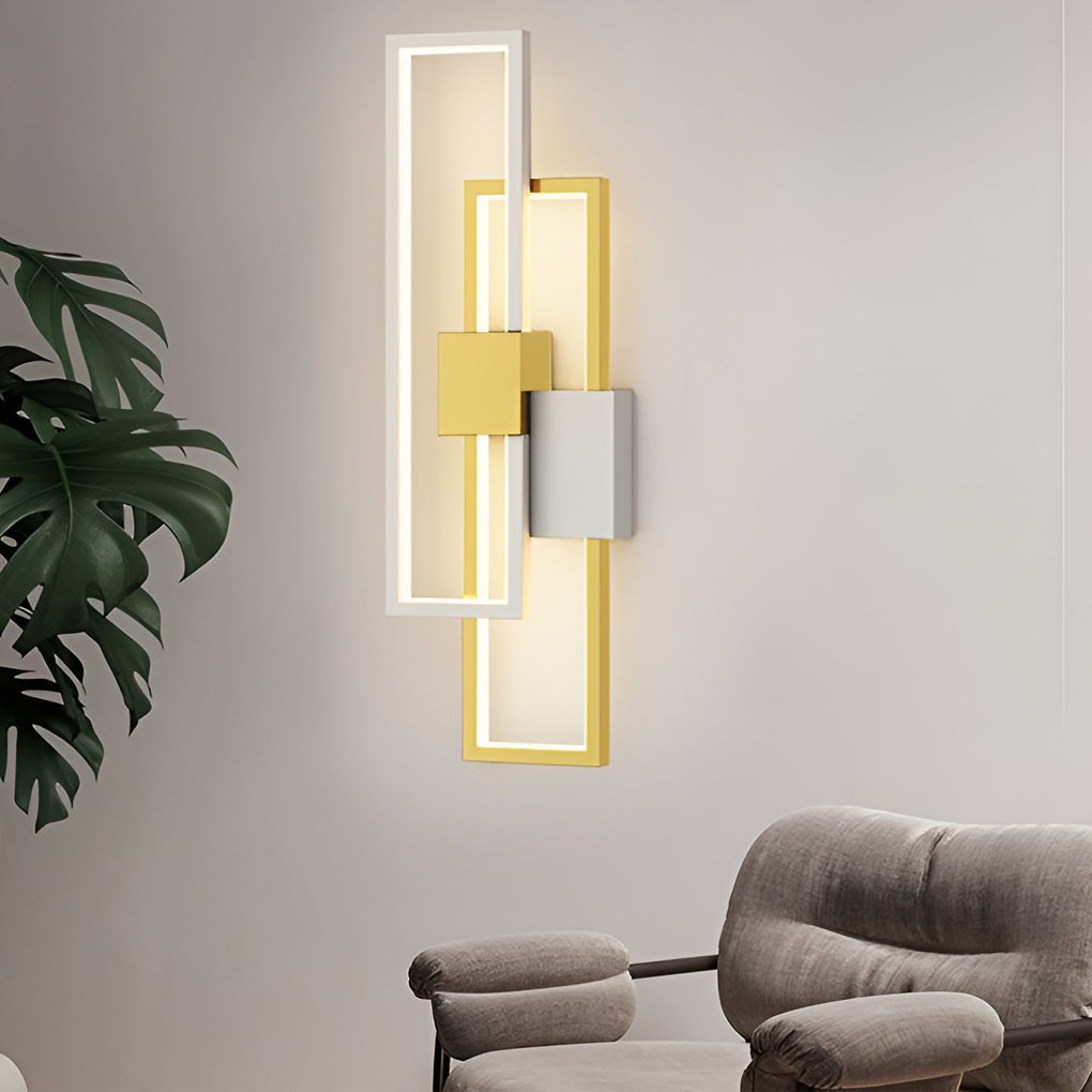 Box Three-color Light LED Nordic Wall Light, Bedroom Wall Sconce, detail 2