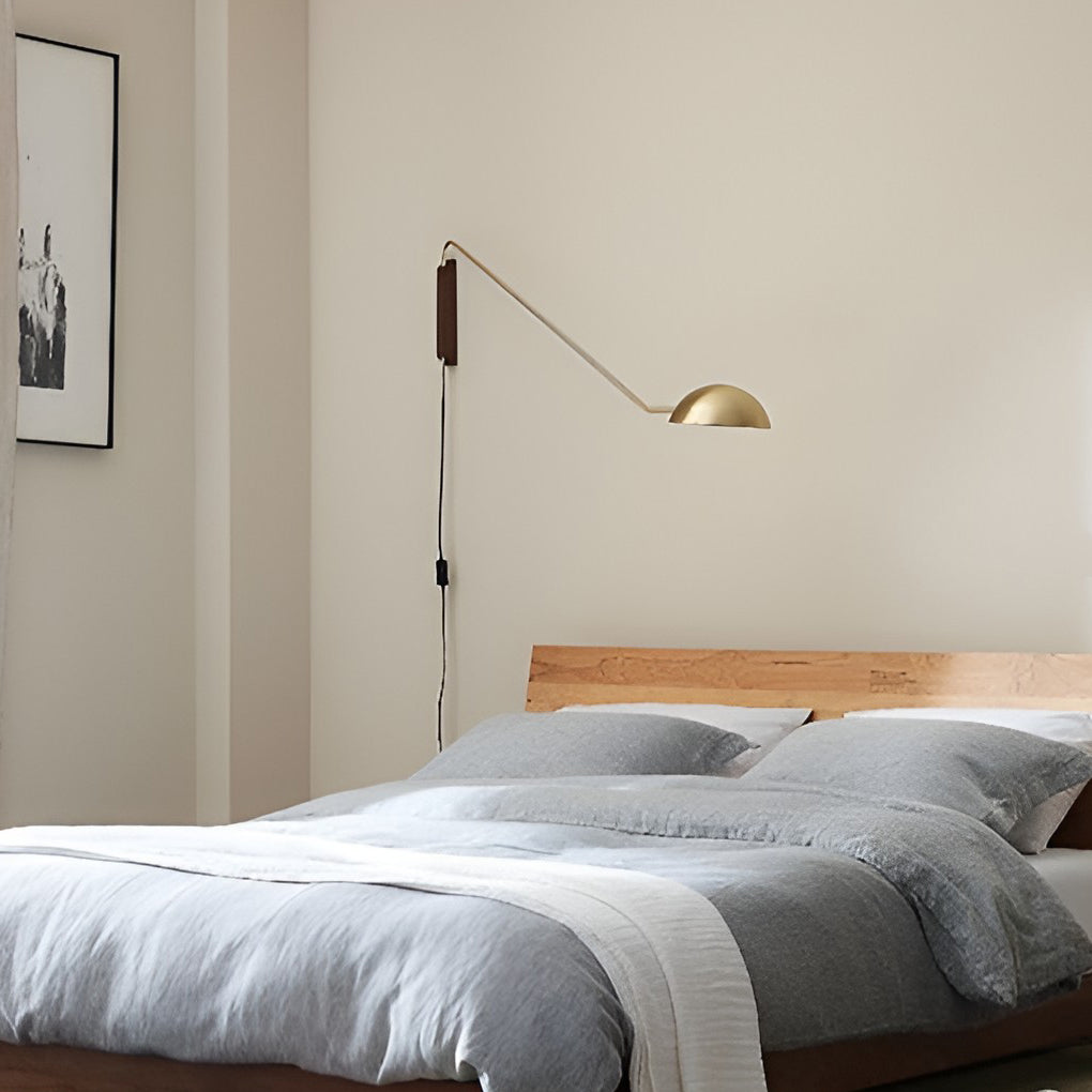 Adjustable Creative E27 Nordic Pivot Arm Wall Light, Bedroom Wall Sconce, detail 4