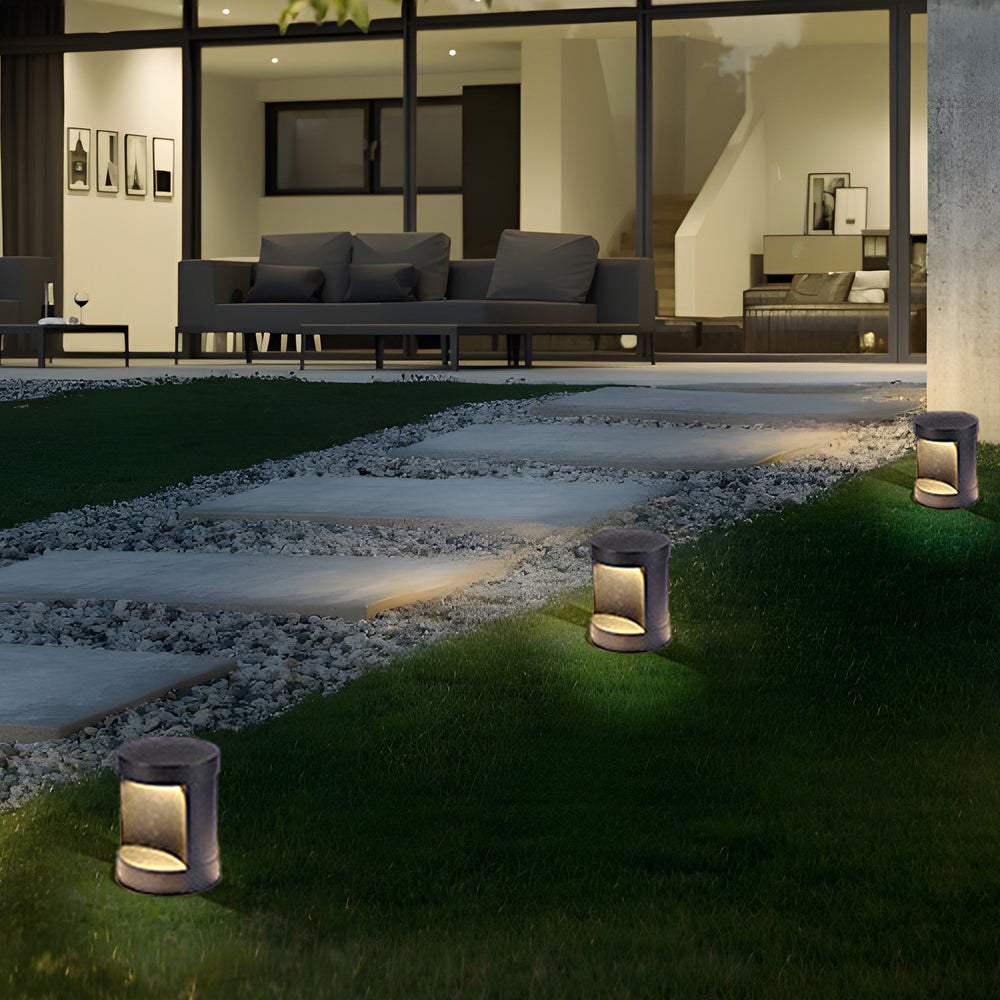 Cylindrical Exterior Lawn Courtyard Lamp Waterproof LED Landscape Lighting, Outdoor Wall Light, detail 7