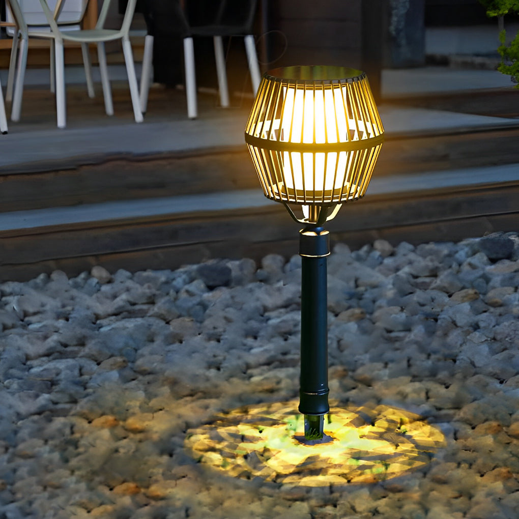 Waterproof Aluminum LED Matte Black Contemporary Solar Exterior Lights Lanterns, Outdoor Wall Light, Die-cast Aluminum, 18.5"