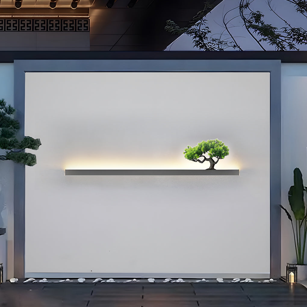 Waterproof Strip Landscape Decorative Contemporary Exterior Wall Fixtures Sconces, Outdoor Wall Light, detail 5