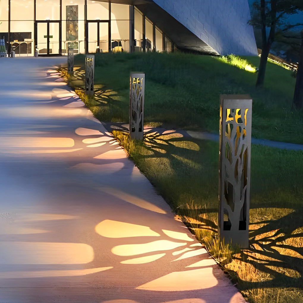 Novel Creative Hollow out Design Waterproof LED Contemporary Solar Lawn Lamp, Outdoor Wall Light, detail 7