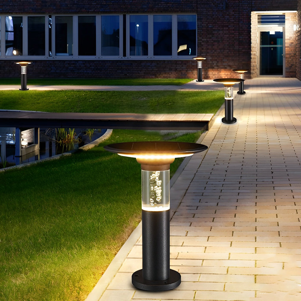 Circular Creative Bubble Design Waterproof LED Contemporary Solar Path Lights, Outdoor Wall Light, detail 4