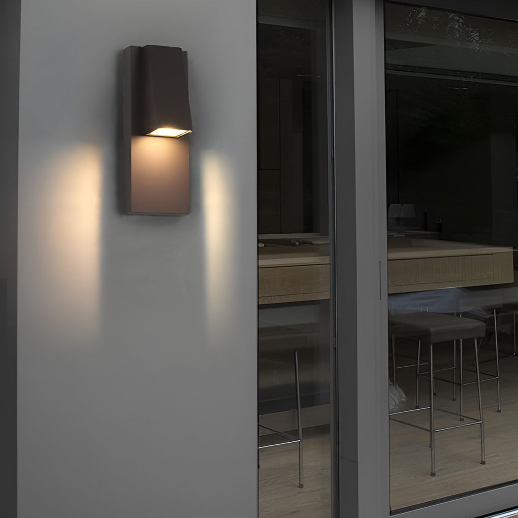 Rectangle Waterproof LED Black Contemporary Exterior Wall Light, Outdoor Wall Light, detail 5
