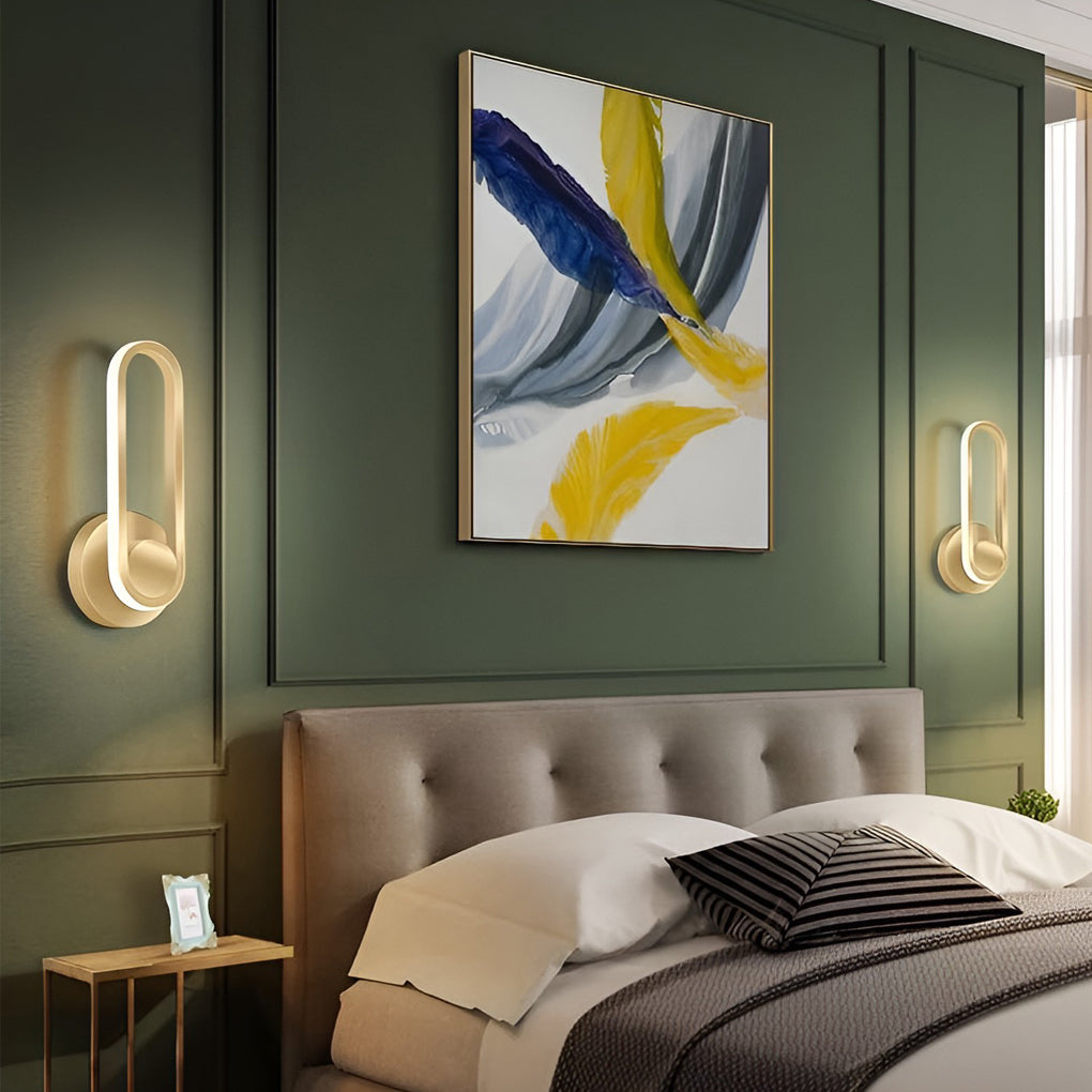 330° Rotatable Rounded Box LED Nordic Wall Light, Bedroom Wall Sconce, detail 3