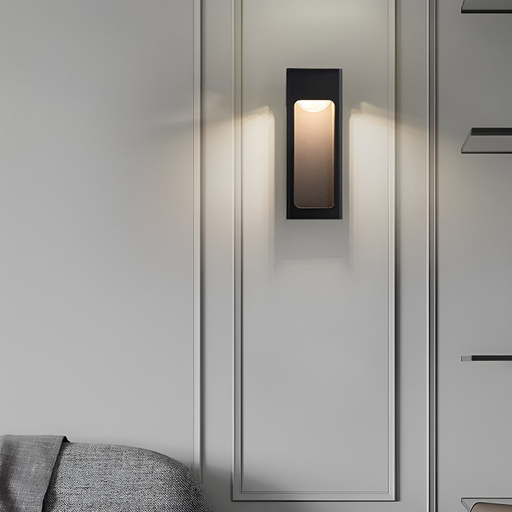 Box IP65 Waterproof 12W LED Black Contemporary Exterior Wall Light Sconces, Outdoor Wall Light, detail 4
