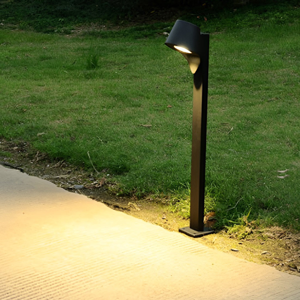 Clean-Lined Waterproof LED 10w Black Contemporary Exterior Pathway Lights, Outdoor Wall Light, detail 5