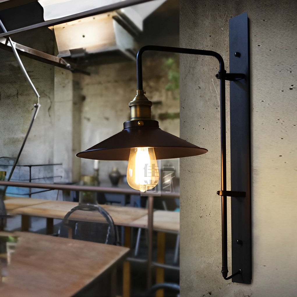 Adjustable Creative LED Black Retro Industrial Wall Light Sconce Lighting, Bedroom Wall Sconce, detail 4