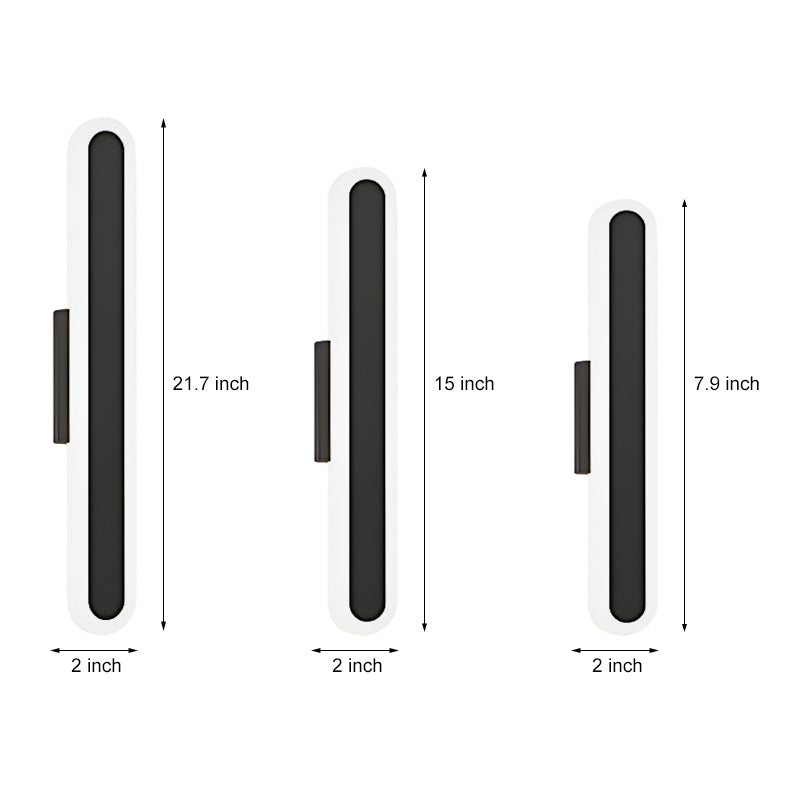 Long Strip Clean-Lined LED 3 Step Dimming Contemporary Indoor Wall Fixtures Fixture, Hardwired Wall Sconce, detail 6