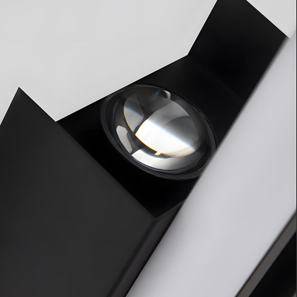 Clean-Lined Long Strip Aluminum LED Black Nordic Wall Fixtures Indoor, Hardwired Wall Sconce, detail 7
