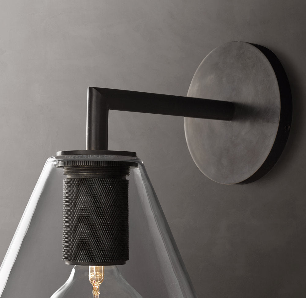 Utilitaire Funnel Shade Wall Light, Bathroom Wall Sconce, detail 10