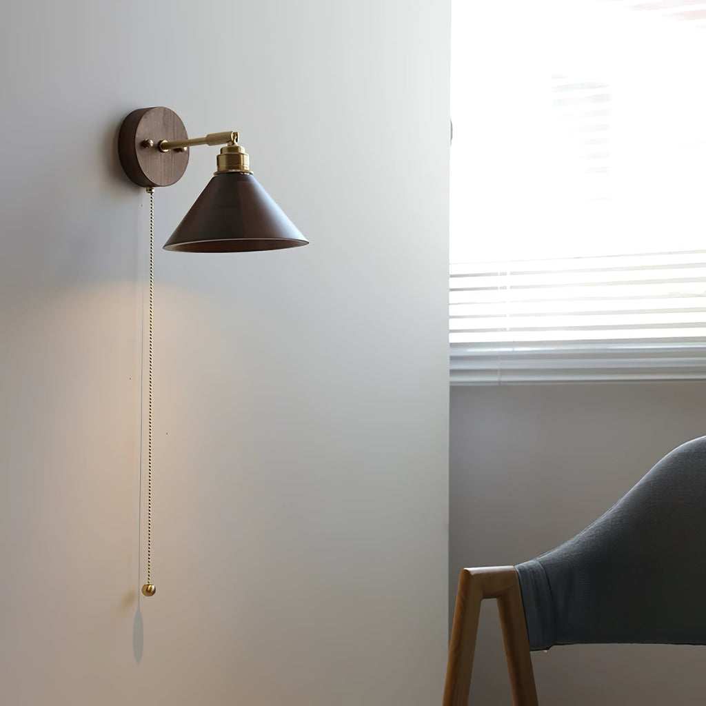 Rhett Pull Wall Light, Hardwired Wall Sconce, detail 12