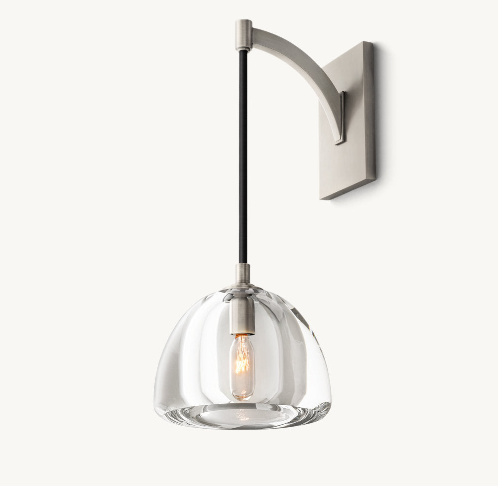 Hemisphere Wall Light, Bathroom Wall Sconce, detail 18