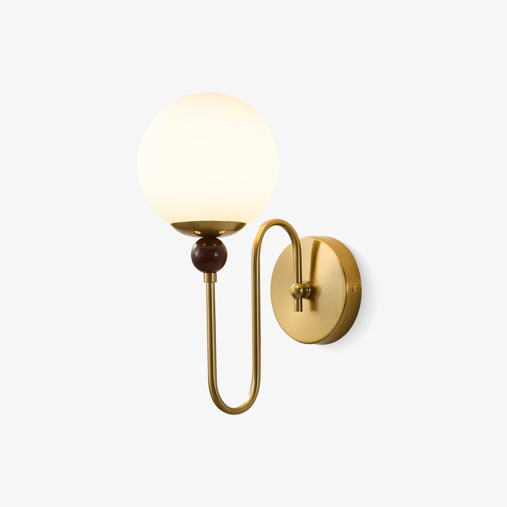 Odette Loop Wall Light, Hardwired Wall Sconce, Metal, L 24cm x W 15cm x H 34cm