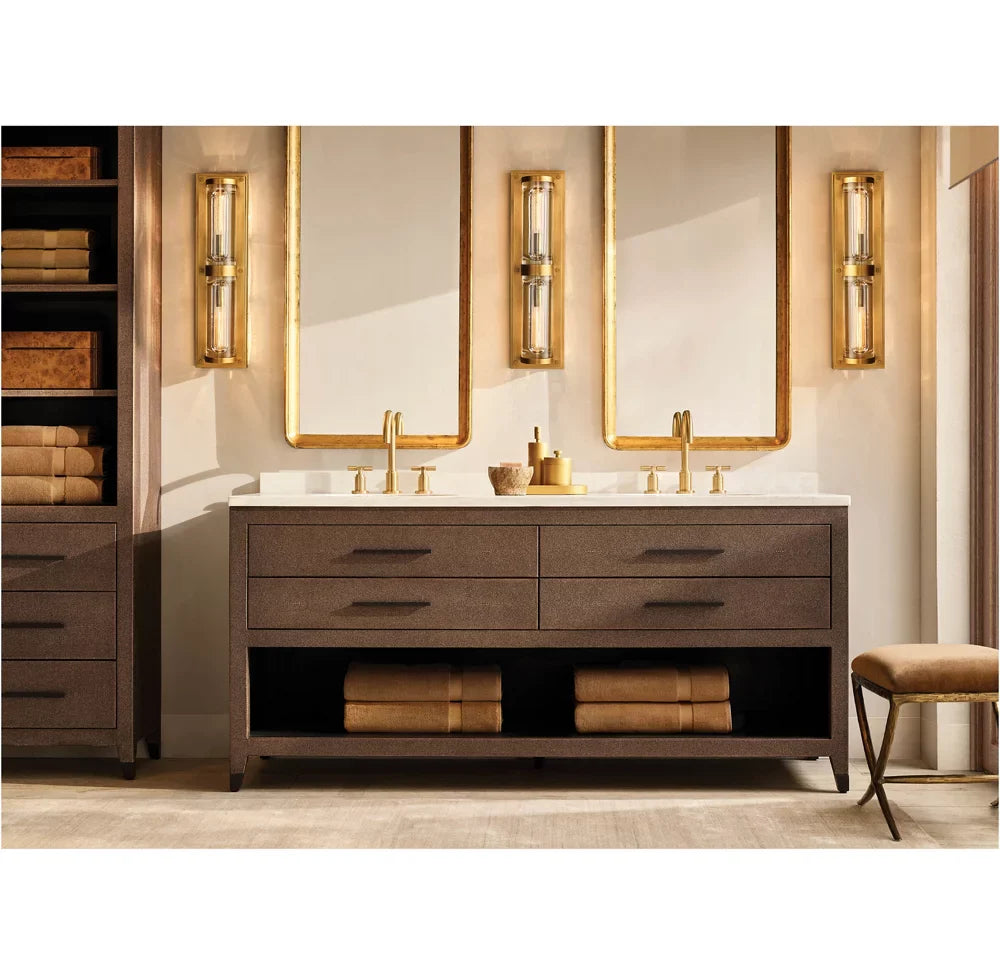 Savile Circular Linear Sconce, Bathroom Wall Sconce, detail 16