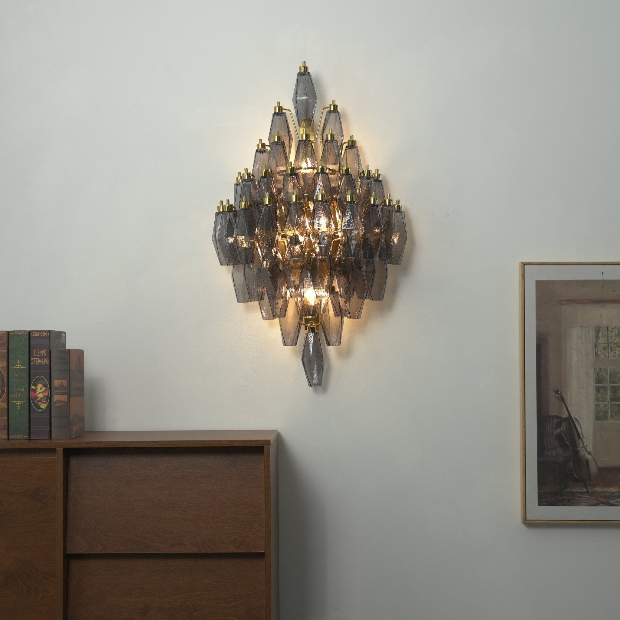 Sorrento Wall Light, Hardwired Wall Sconce, detail 3