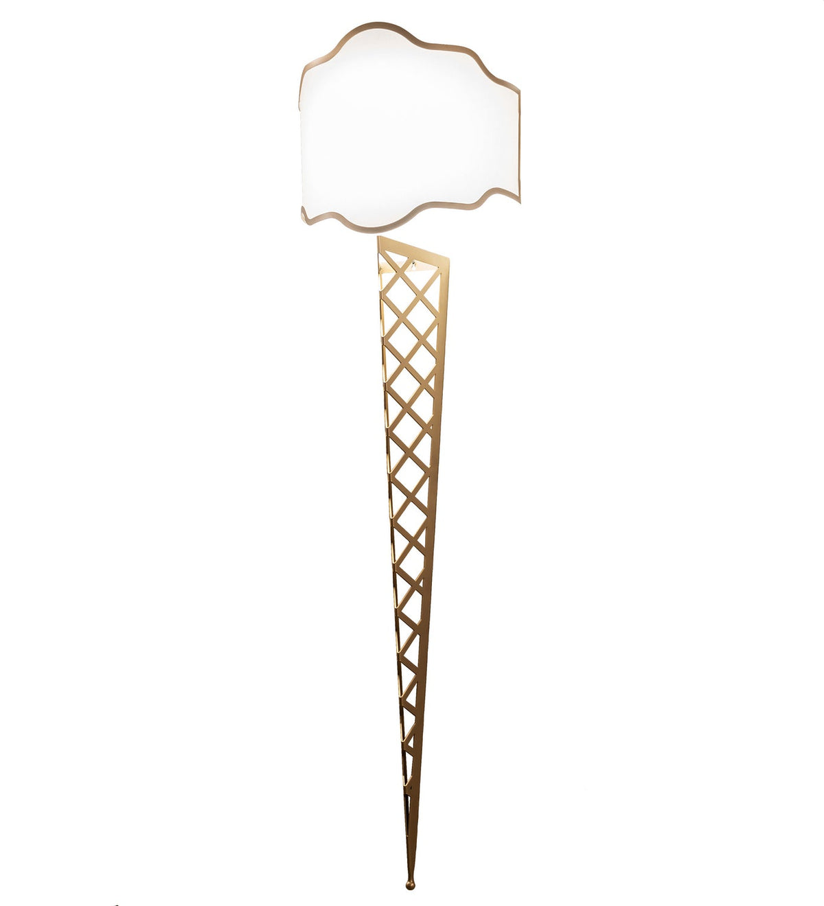 Custard and Cone 1-Light 62.00" Gold Metallic LED Wall Sconce front view