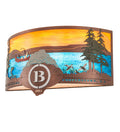 Boulders 4-Light 16.00" New Copper Vein & Hand Paint Wall Sconce front view