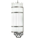 Lagoon 3-Light 19.50" Nickel Powder Coat LED Wall Sconce front view