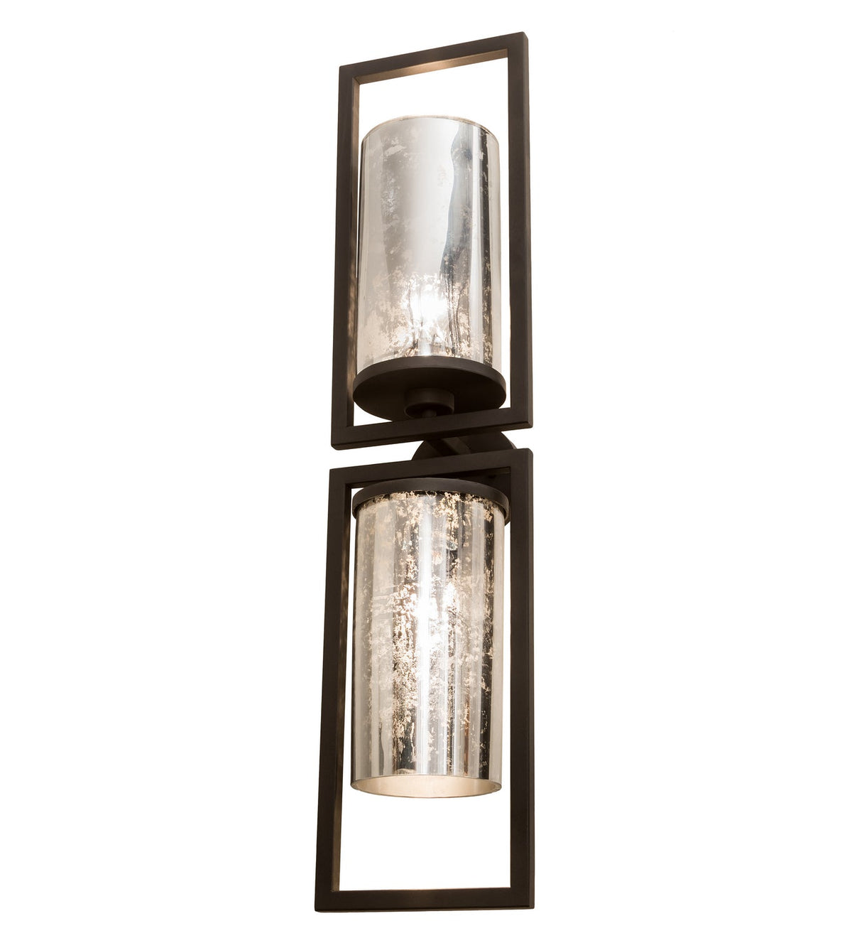 Galatia 2-Light 36.00" Wrought Iron Wall Sconce front view