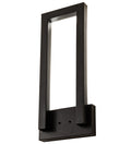 Quadrato 2-Light 32.00" Flat Black LED Wall Sconce front view
