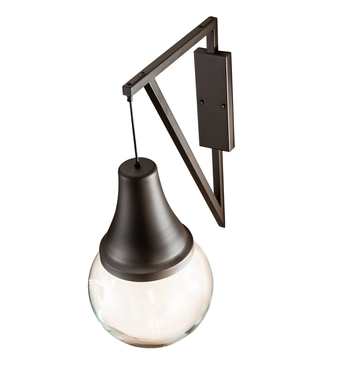 Aideen 1-Light 28.00" Oil Rubbed Bronze LED Wall Sconce detail view 2