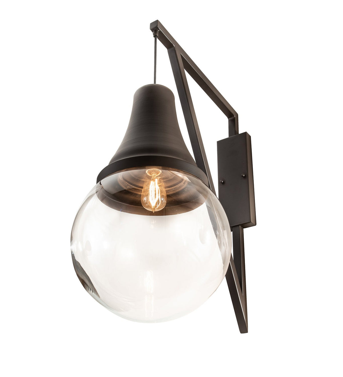 Aideen 1-Light 28.00" Oil Rubbed Bronze LED Wall Sconce detail view 4
